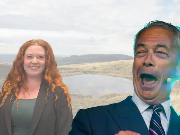 Nigel Farage and Charlotte Kelly Reform