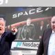 Piers Morgan and Andrew Neil looking at images of Elon Musk becoming a trillionaire