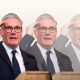 Images of Keir Starmer becoming progressively more transparent