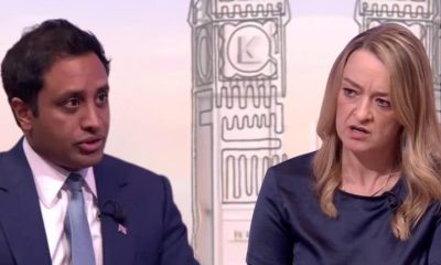 Zia Yusuf or Reform UK and Laura Kuenssberg