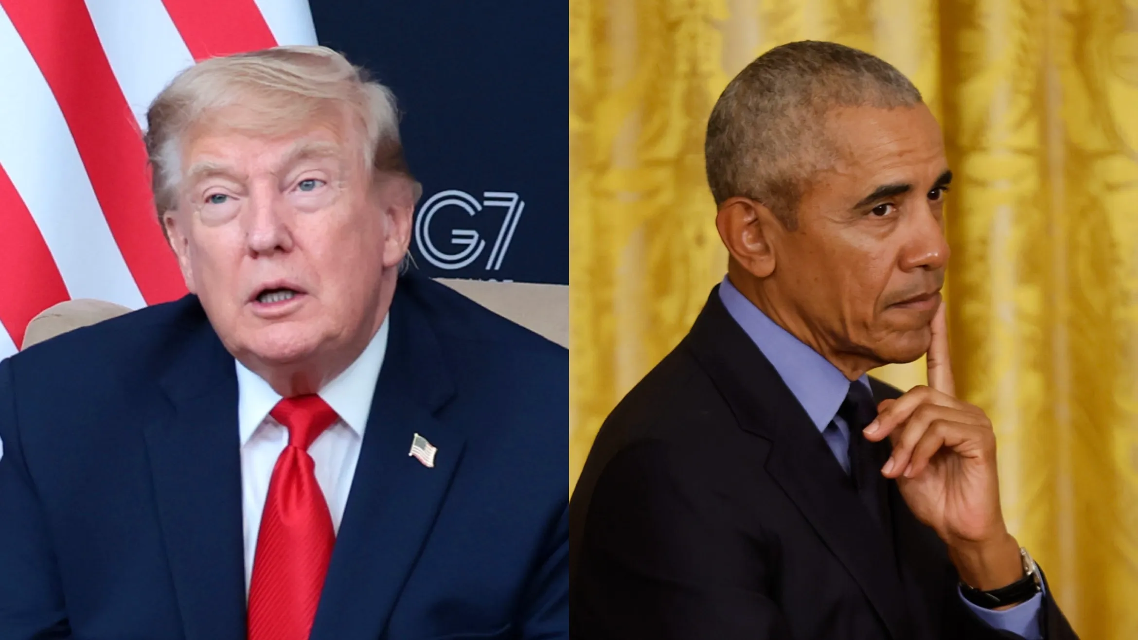 Whew, Chile! Donald Trump Sparks STRONG Reactions After Sharing Side-By-Side Throwback Photos Of Himself & Barack Obama