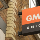 GMB Union logo outside one of its UK offices