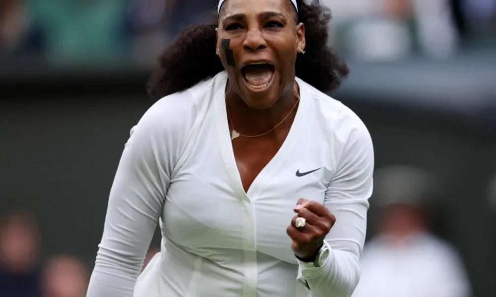 What time is Serena Williams playing at Wimbledon today and why has she returned to tennis?