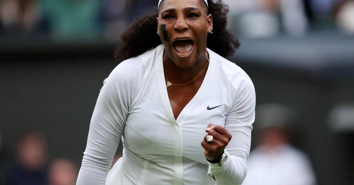 What time is Serena Williams playing at Wimbledon today and why has she returned to tennis?