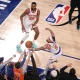 GettyImages-2280599690 Knicks Player Jose Alvarado Nearly Knocks Out Former Mayor Michael Bloomberg at Game 3 of NBA Finals