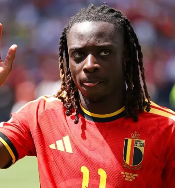 Jeremy Doku jets back for birth of first child as Belgium set return date | Football