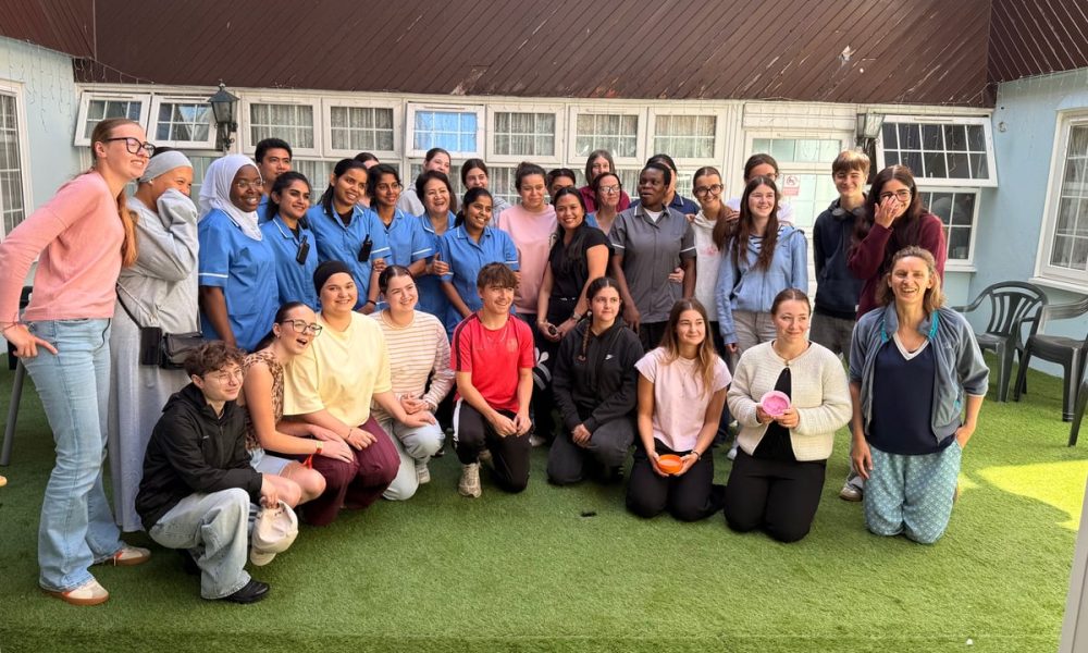 Cosham Court Nursing Home welcomes visit from French students