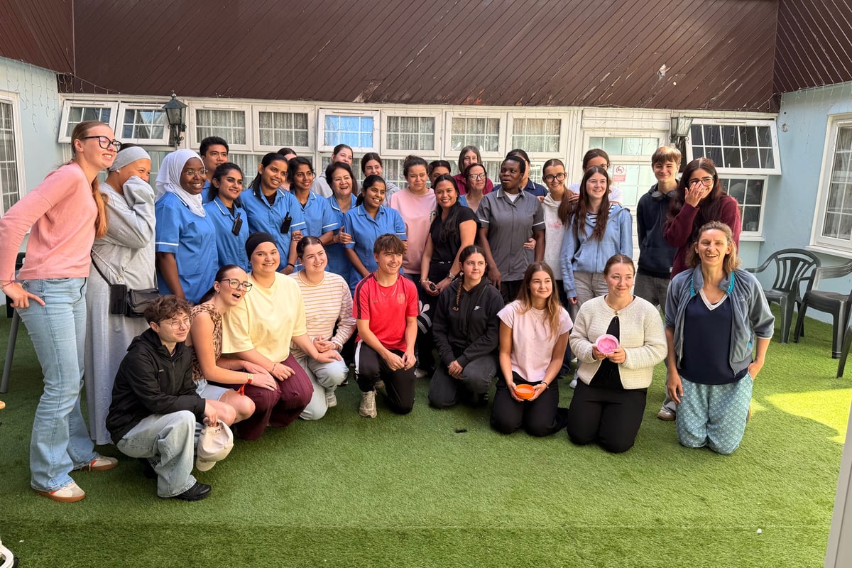 Cosham Court Nursing Home welcomes visit from French students