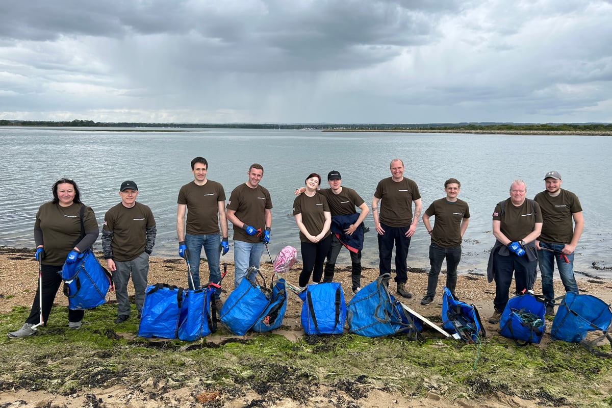 Company marks volunteers week with coastal conservation effort on Thorney Island