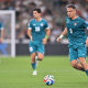 Ali Al-Hamadi of Iraq, who also plays for Ipswich, drives the ball during the FIFA World Cup 2026 Play-Off tournament final match between Iraq and Bolivia at Estadio Monterrey on March 31, 2026 in Guadalupe, Mexico.