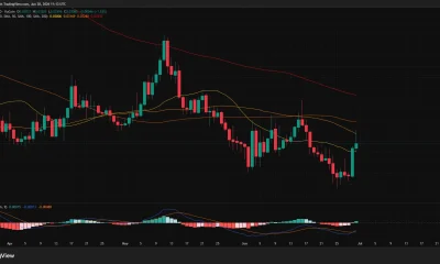 Daily KAS/USDT chart showing Kaspa rebounding 15% toward the 50-day moving average ahead of the scheduled Toccata hard fork.