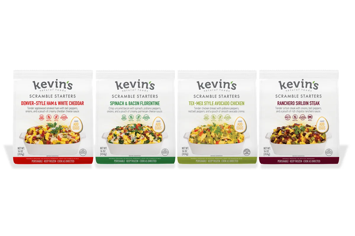 Kevin’s Natural Foods unveils frozen breakfast starters