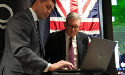 Keir Starmer tours Palantir Technologies HQ