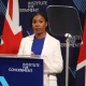 Conservative leader Kemi Badenoch delivers a speech at the Institute for Government on June 09, 2026 in London, England. The Conservative Party Leader pledges to overhaul equality laws - scrapping the duty on public bodies to consider how they promote equality (the Public Sector Equality Duty).