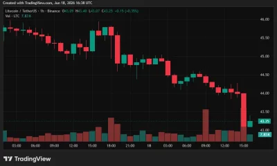 Litecoin price chart.