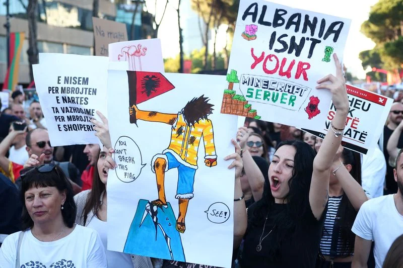 ’Albania is not for sale’, protesters say over Kushner-linked luxury resort near a protected wetland