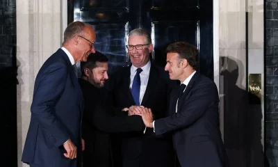 Zelenskiy in London for talks with Starmer, Macron and Merz