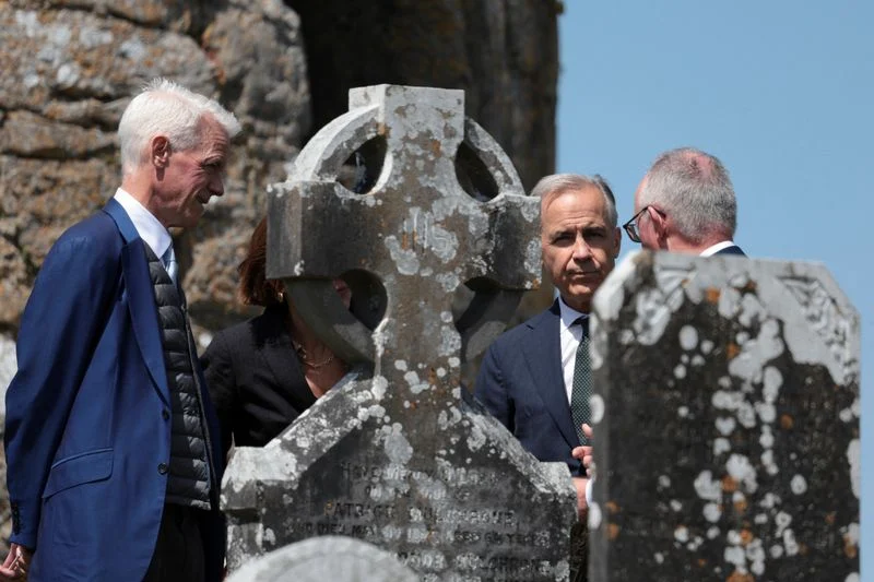 Canadian Prime Minister Carney visits grandparents’ Irish village on eve of G7