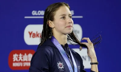 Swimming-American Douglass breaks 50m freestyle world record