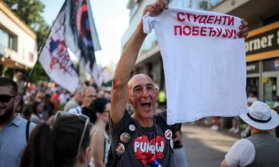 Serbians to keep up protest after President Vucic says he will step down