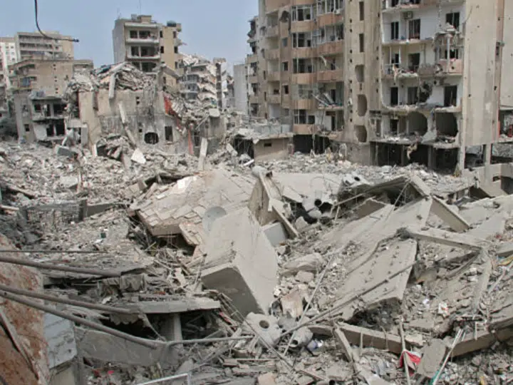 Apast photo of devastation in Lebanon. Israel continues to attack the country