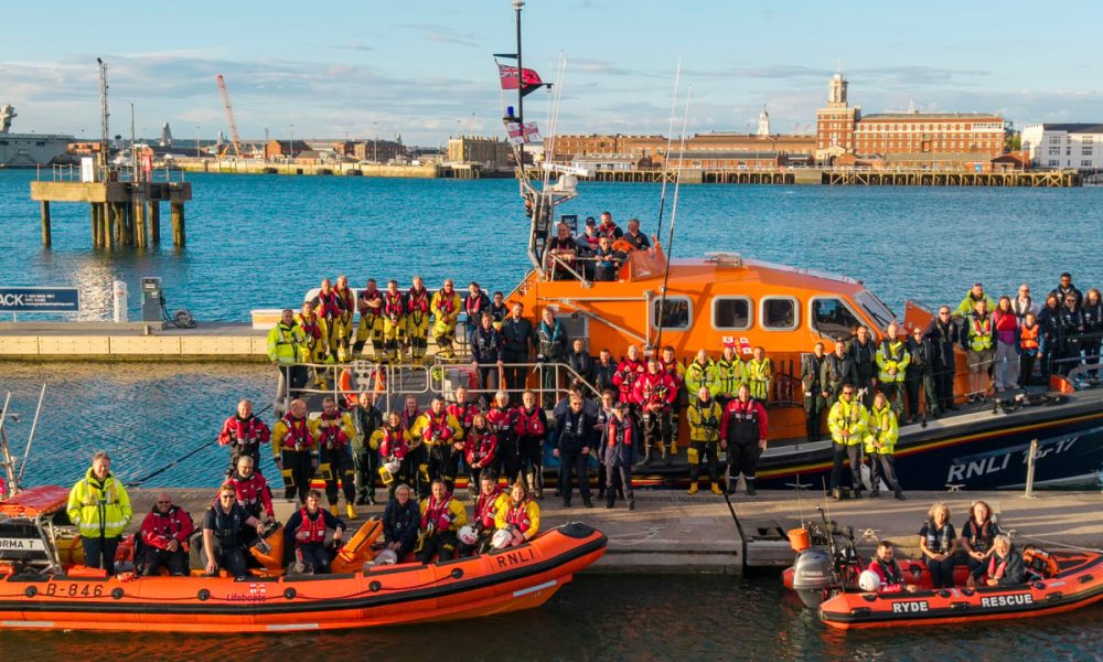 Lifeboats gather in the Solent to share emergency rescue experience