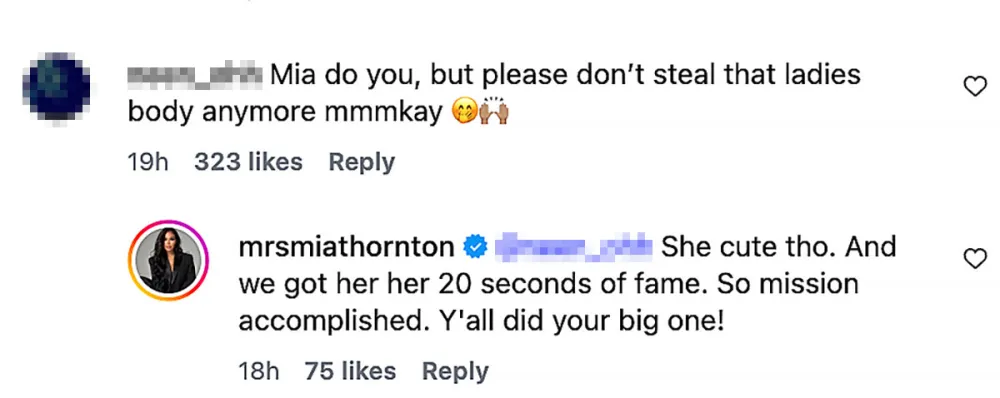 RHOP Mia Thornton Responds to Photoshop Accusations Amid Claims She Edited Face Onto Model Body