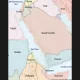 A map showing the Red Sea and other countries around it so Yemen towards the bottom and Israel at the top next to Egypt on the left and to Jordan to the right