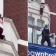 Toddler dangles from window ledge before dramatic rescue above shop in Ilford | News UK