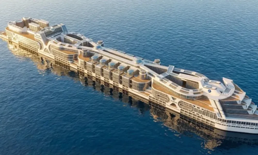 Huge new 'floating city' will have homes, schools, and a 15,000-seat stadium