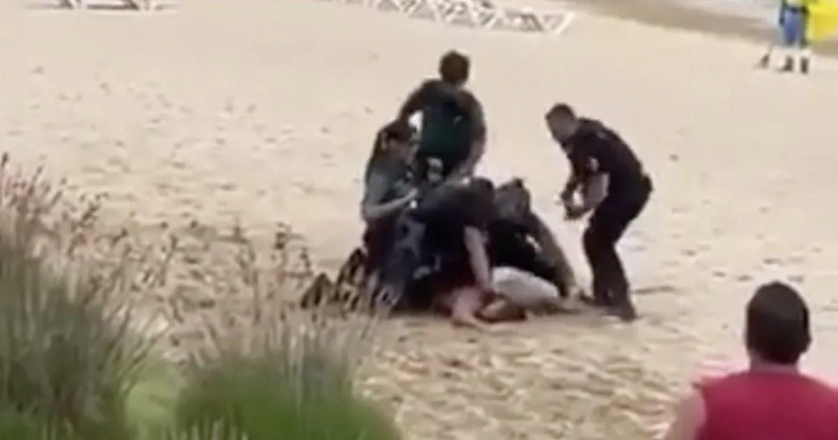 Tourist beaten by police after trying to shadowbox them naked | News World