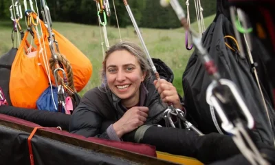 First British woman crosses Atlantic in 100kph hydrogen balloon | News UK
