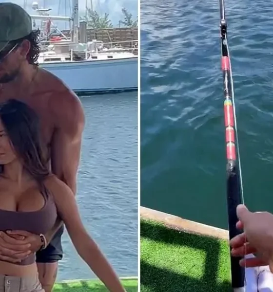 Influencer throws model into water as shark bait in bizarre video | News US