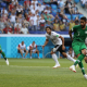 Salman Alfaraj of Saudi Arabia scores a penalty for his team's first goal during the 2018 FIFA World Cup Russia group A match between Saudia Arabia and Egypt at Volgograd Arena on June 25, 2018 in Volgograd, Russia