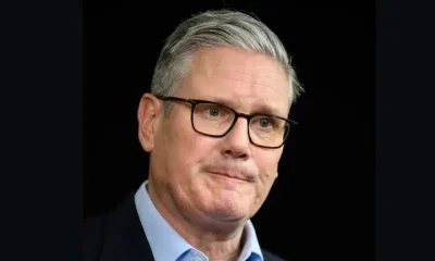 Illustrative image of Keir Starmer looking glum Labour members want ban on arms to Israel