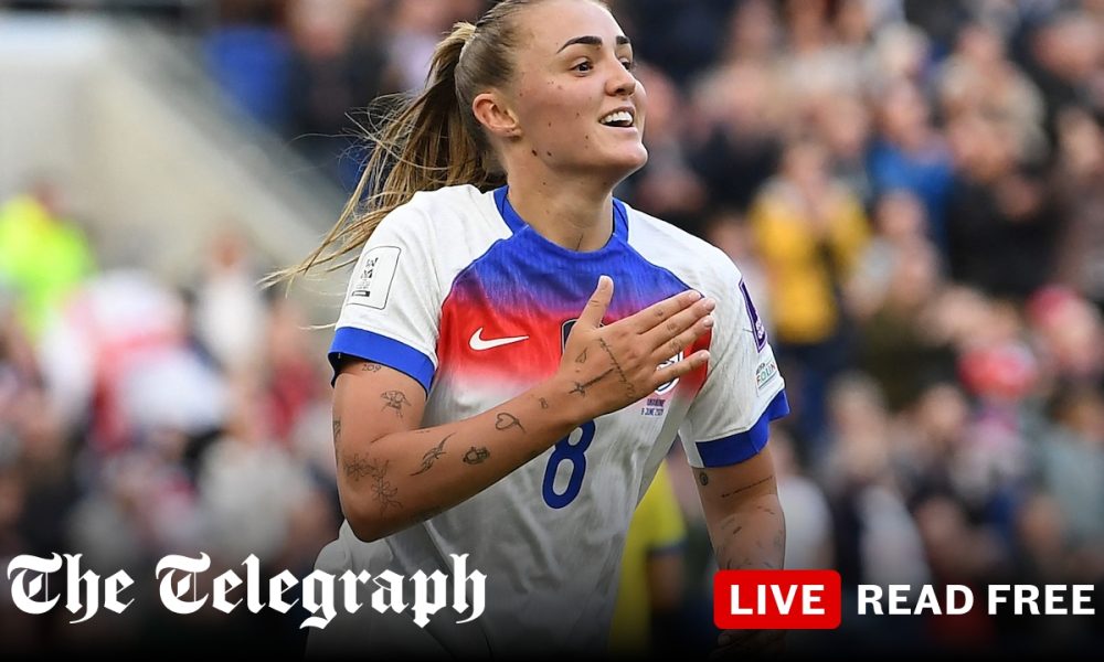 England settle for Women’s World Cup play-off place despite comfortable win over Ukraine