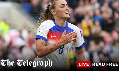 England settle for Women’s World Cup play-off place despite comfortable win over Ukraine