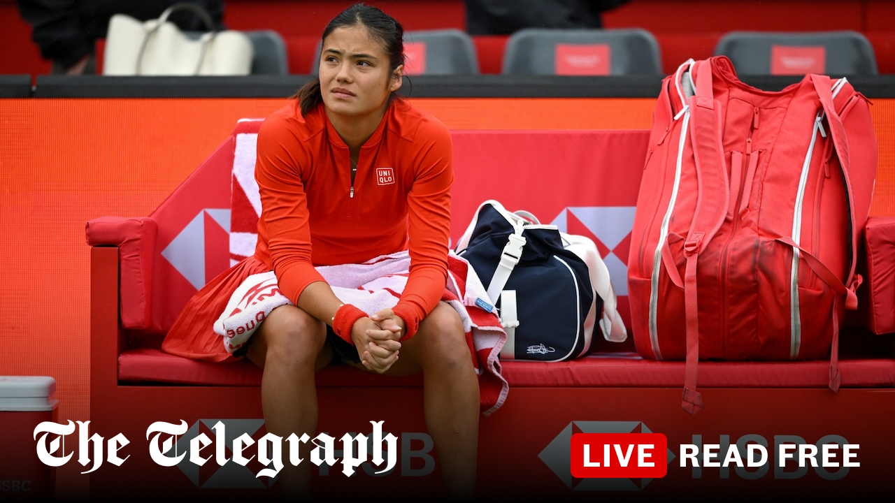 Emma Raducanu facing two matches in one day after rain causes chaos to Queen’s schedule