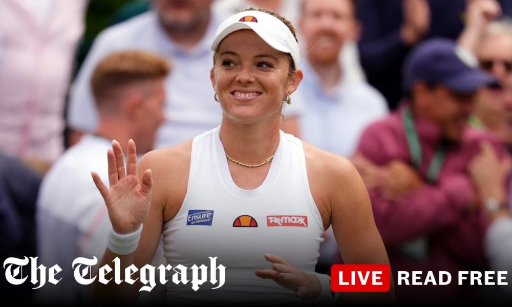 Katie Boulter crashes out of Wimbledon as Katie Swan becomes first Briton to reach second round