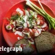 Tomatoes and radishes with buttermilk and dill