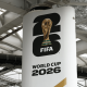 A general view of FIFA World Cup 2026 signage at SoFi Stadium on May 24, 2026 in Los Angeles, California. IFAB has introduced new rules to change the 2026 football tournament