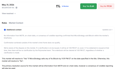 Polymarket's Disputed MicroStrategy Bet
