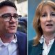 Composite image of Andy Burnham and Rachel Reeves.