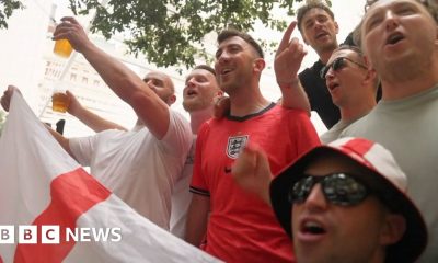 England fans arrive in Dallas for World Cup game against Croatia
