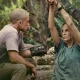 Taron Egerton as Ben and Charlize Theron as Sasha in Apex