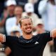 Alexander Zverev of Germany celebrates victory over Flavio Cobolli of Italy