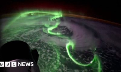 Southern Lights timelapse filmed from SpaceX Dragon shuttle