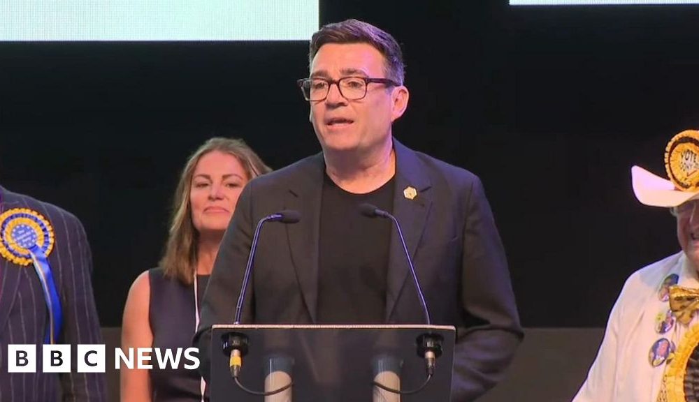 Burnham says 'this is a final chance to change' in his victory speech