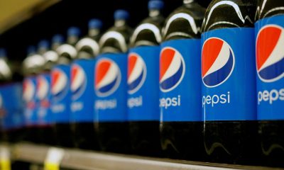 Bottles of Pepsi are pictured at a grocery store in Pasadena