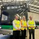 Electric 'bendy' bus a world first